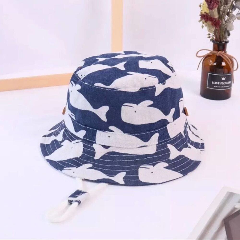 New Whales baby child bucket hat 6 months, 12months, 2-5 years